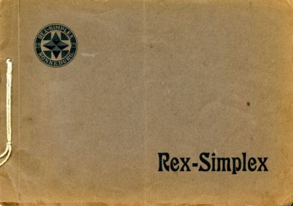 Rex-Simplex Automobile Modellprogramm 1912 (S0031)